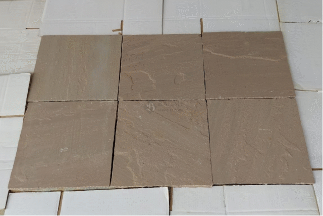 Autumn Brown Sandstone Paving