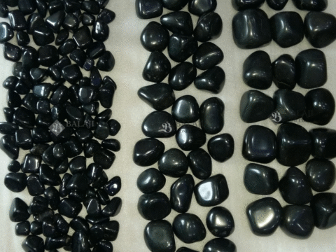 Black Marble Polished Pebbles