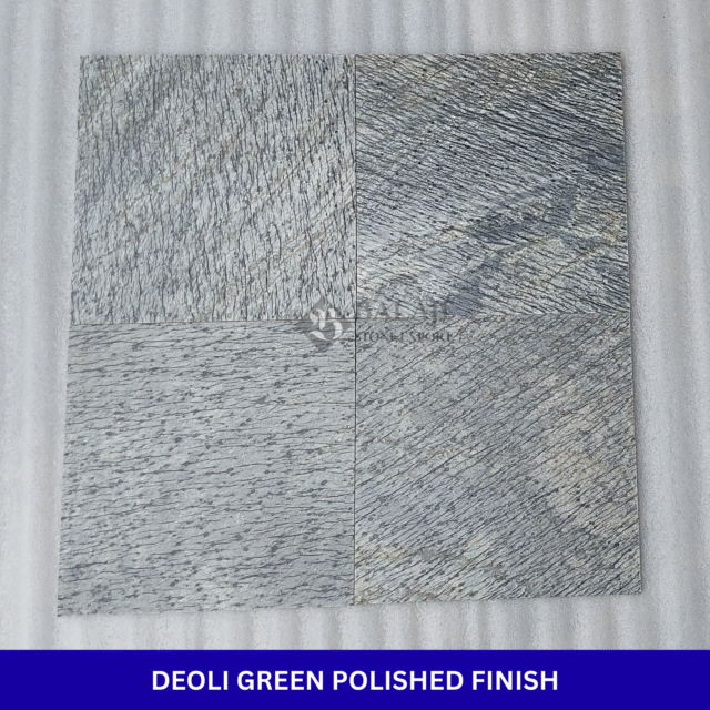 Deoli Green Slate Stone Polished Finish