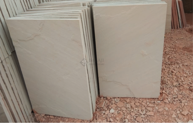 Dholpur Beige Sandstone Tiles
