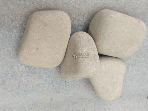 Dholpur Beige Stone Pebbles