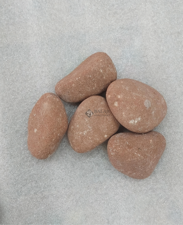 Dholpur Red Stone Pebbles
