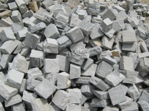 Kandla Grey Sandstone Cobbles