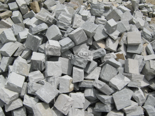 Kandla Grey Sandstone Cobbles