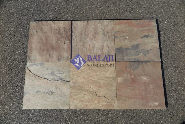 Multi Pink Slate Natural