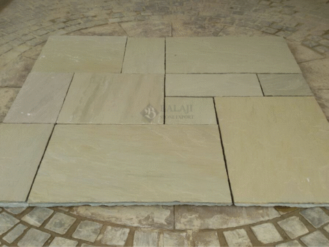 Raj Green Indian Sandstone Paving