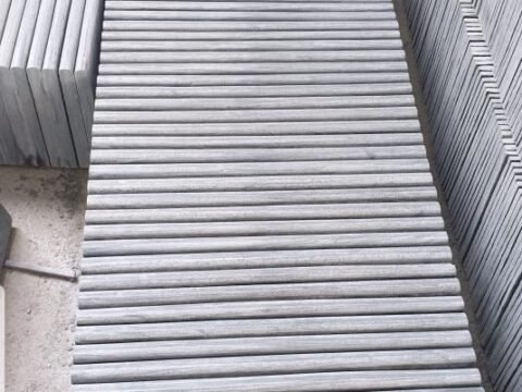 Silver Grey Slate Pool Border