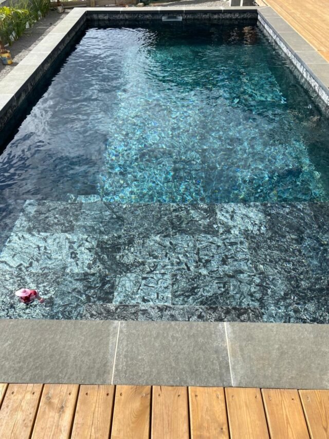 Silver Grey Matrix Quartzite Pool Tiles - Image 2