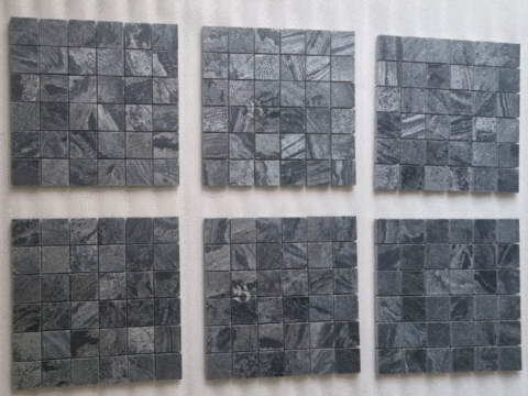 Silver Grey Quartzite Mosaic