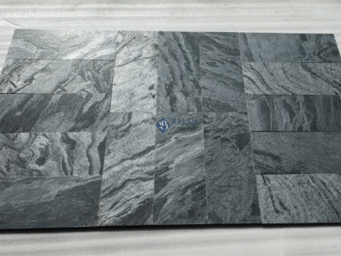 Silver Grey Slate Polished