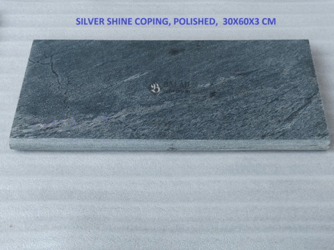 Silver Shine Pool Border