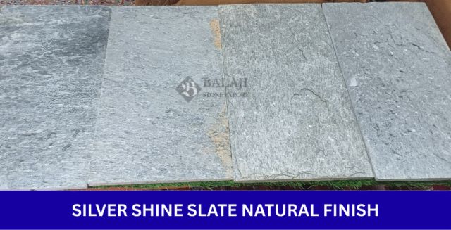 Silver Shine Slate Stone Natural Finish