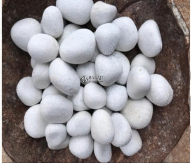 White Marble Stone Pebbles
