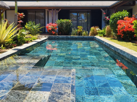 Zeera Green Swimming Pool Tiles