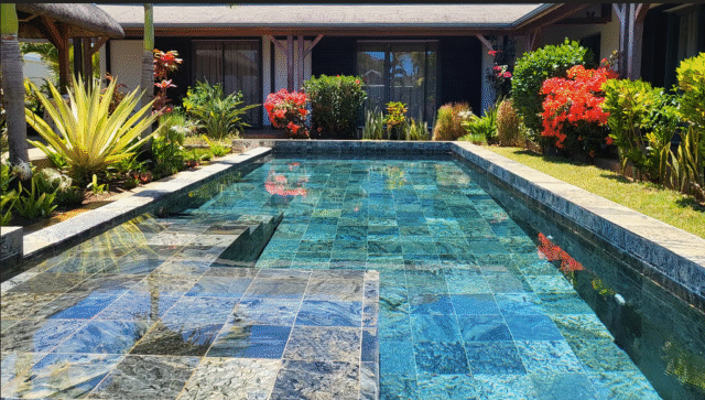 Zeera Green Swimming Pool Tiles